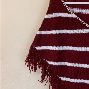 Vintage knitted poncho sweater